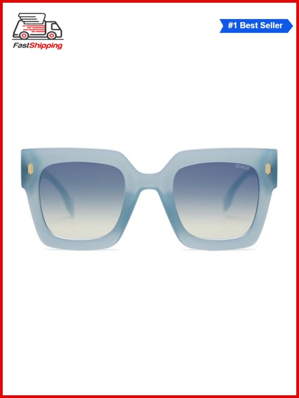 ✨ Oversized Square Square Sunglasses UV400 Full Frame Shield